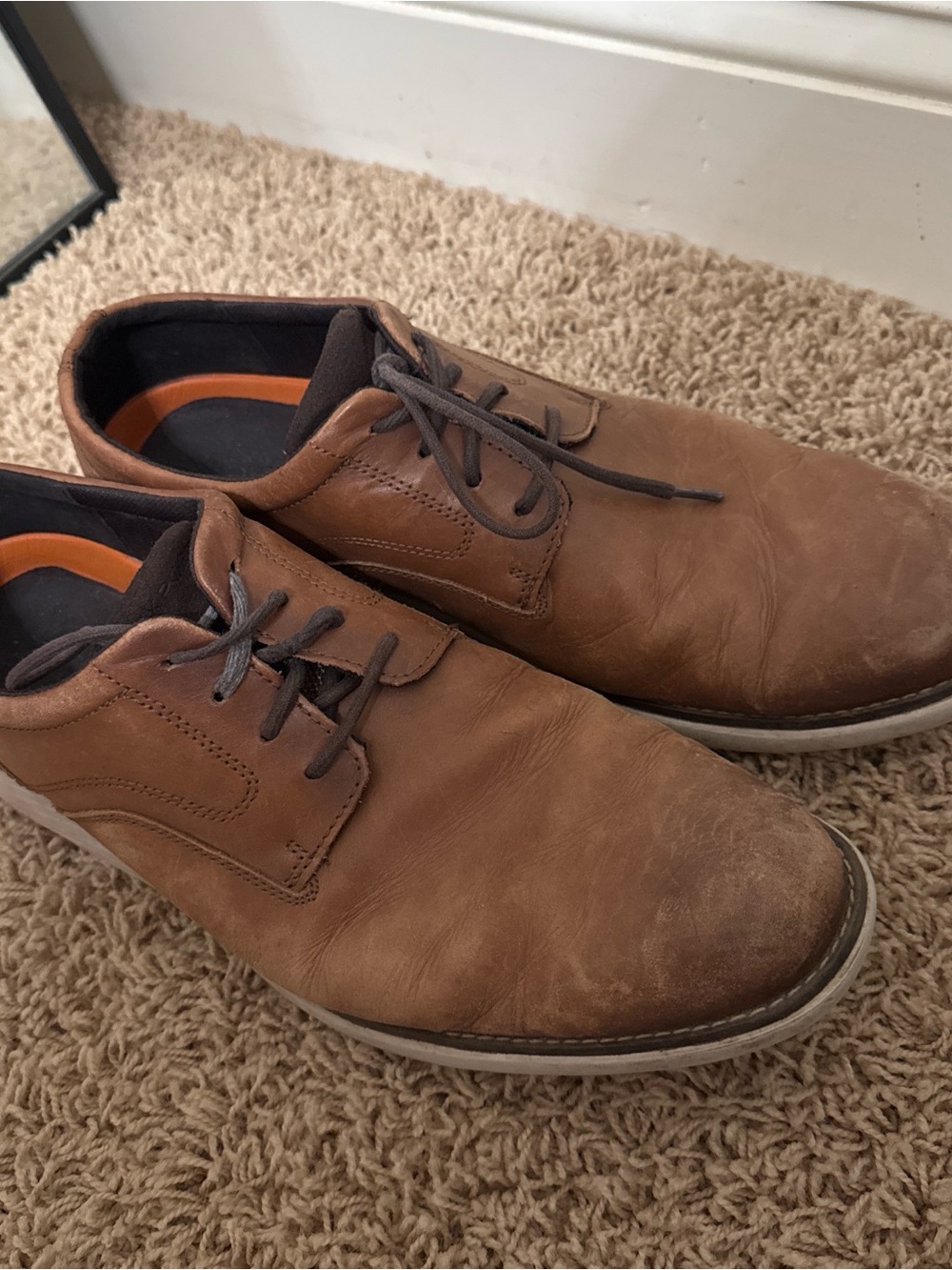 Rockport Brown Leather Casual Lace-Up Shoes